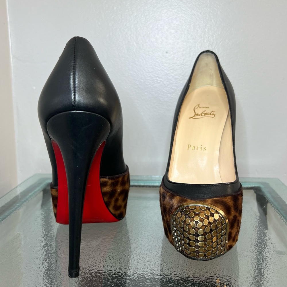 Christian Louboutin Maggie Pony Leopard Heels - Picture 7 of 16